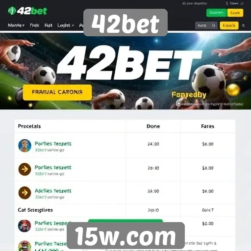 Promoções e bônus atraentes no 42bet